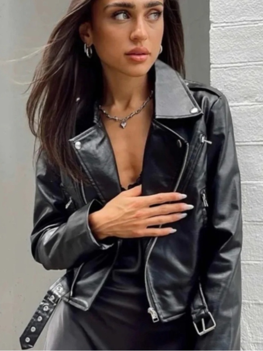 Lioness | Princess Polly The Zeppelin Faux Leather Jacket in Black XXS